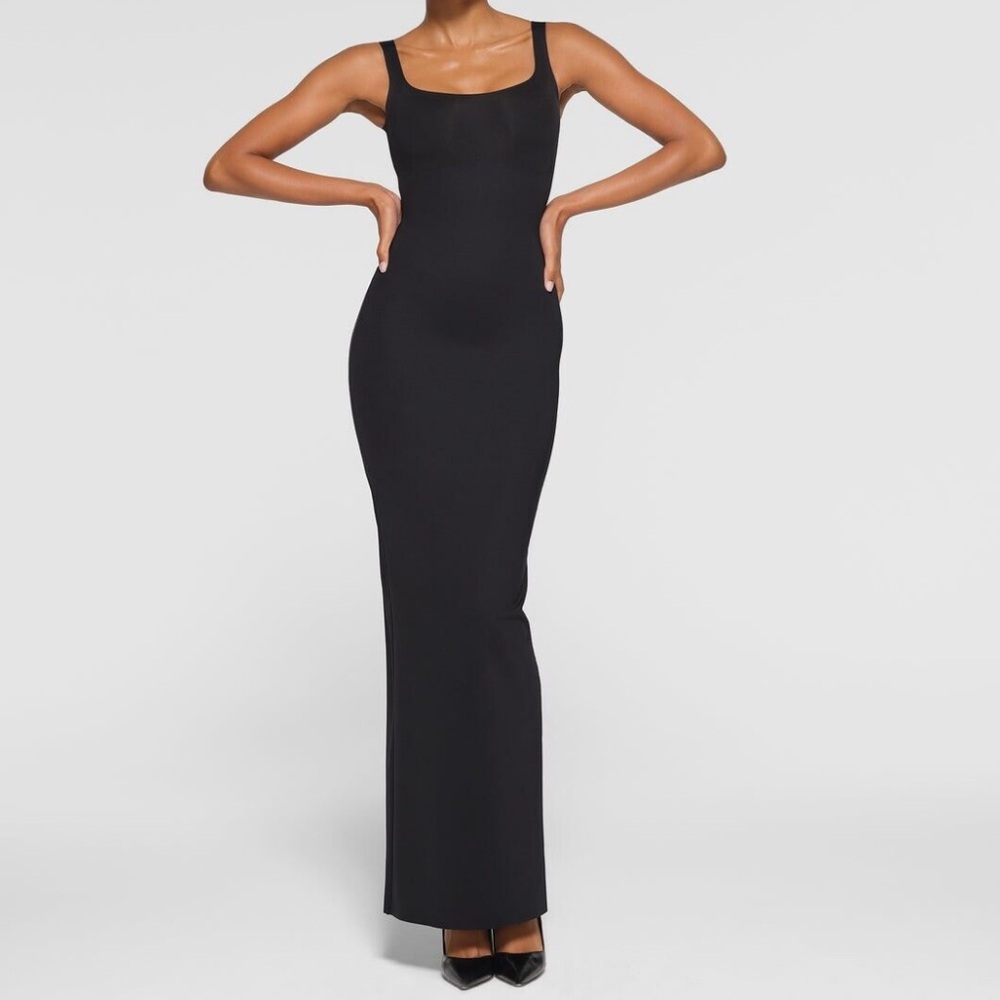 SKIMS Body Onyx Tank Long Slip Dress CC
